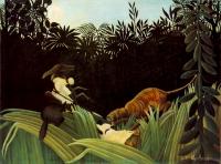 Henri Rousseau - Scout Attacked by a Tiger